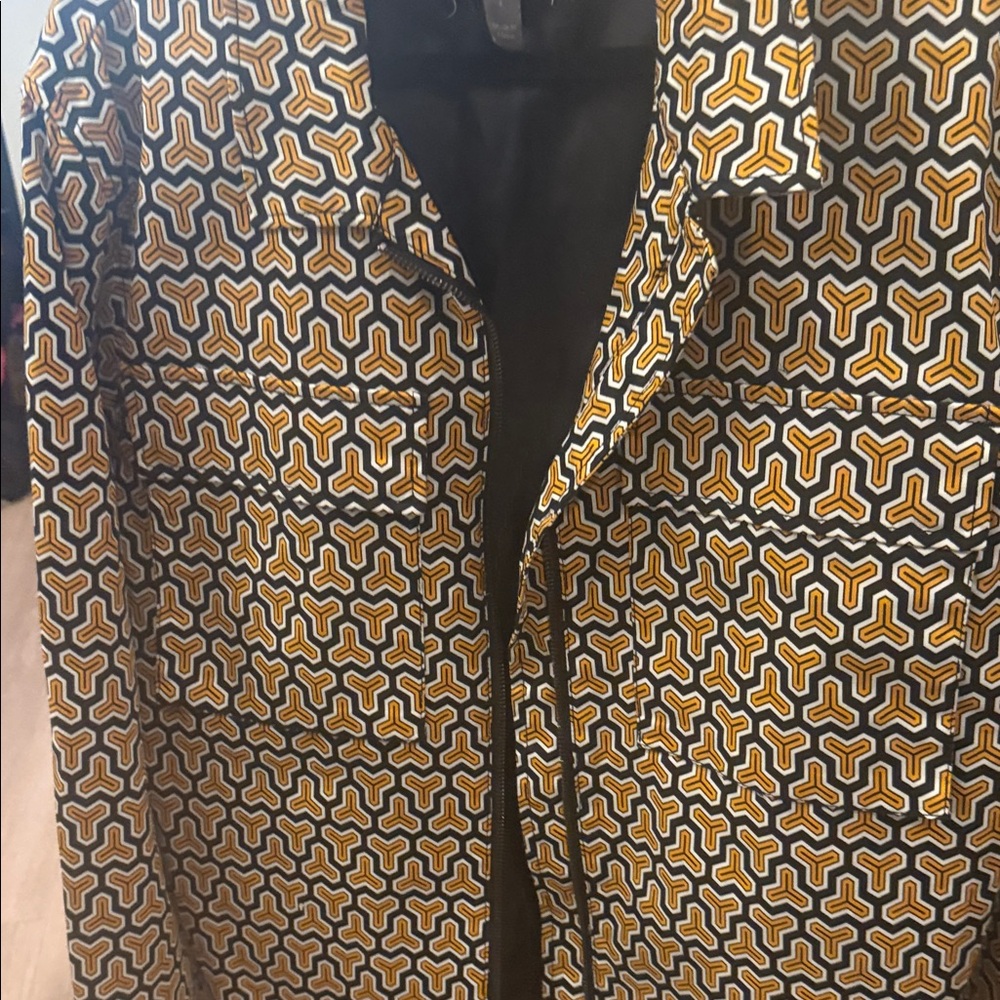 ASOS Yellow and Black Geometric Jacket